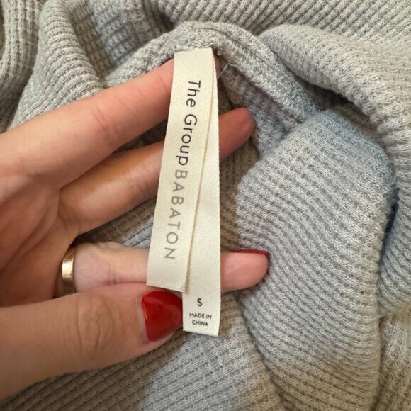 ✨ Aritzia Waffle Knit Cowl Neck Top ✨ - Picture 4 of 5